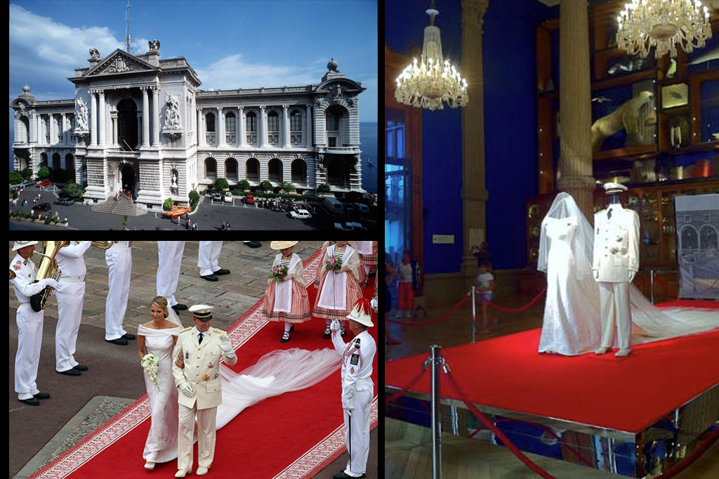 Installazioni: Mostra al museo oecanografico matrimonio di Alberto di Monaco e Charlene