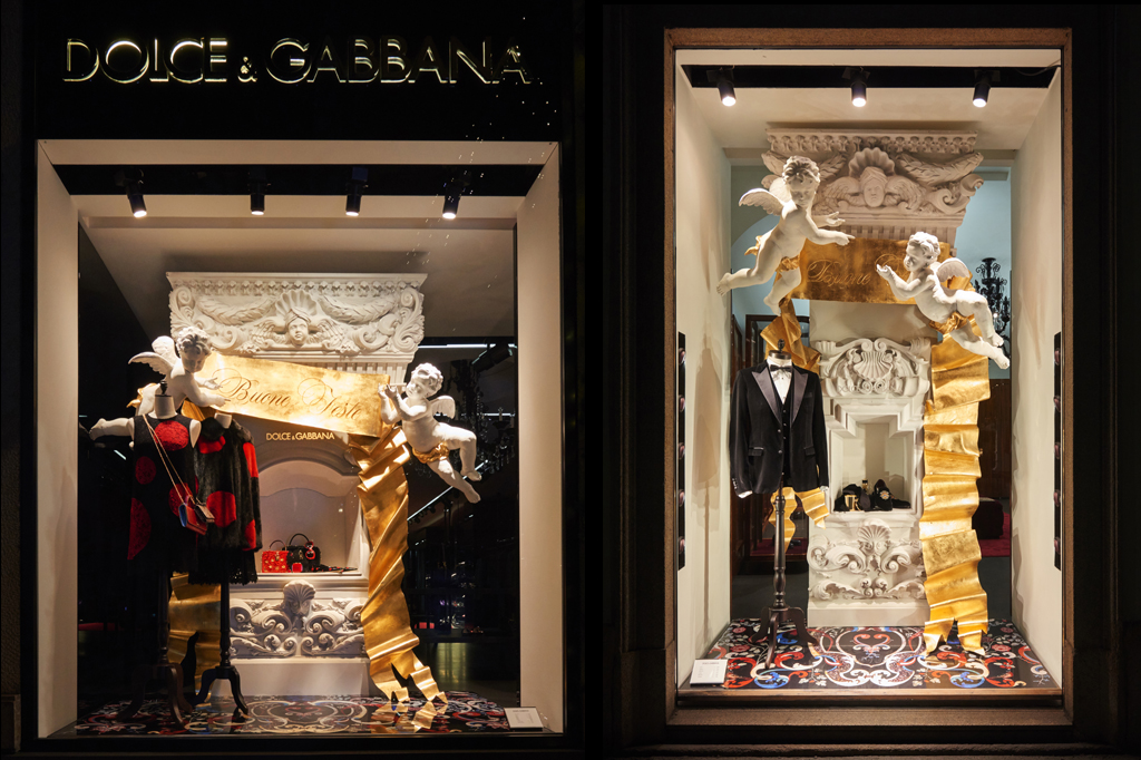Dolce&Gabbana Natale 2014, vetrina donna