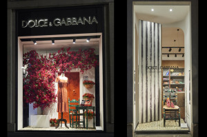 Dolce&Gabbana Primavera Estate 2015 vetrina Bougainville