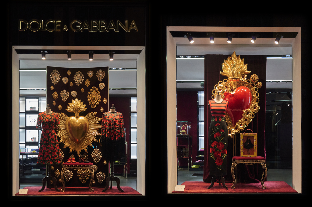 Dolce&Gabbana Primavera Estate 2015 vetrina Ex Voto
