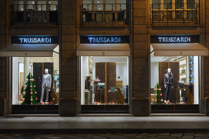Trussardi vetrina natalizia