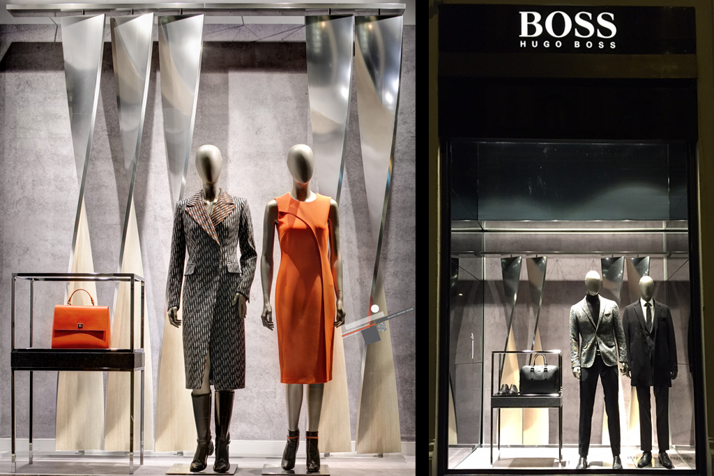 vetrina autunno inverno twist hugo boss