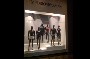 Vetrina Emporio Armani underwear 2014