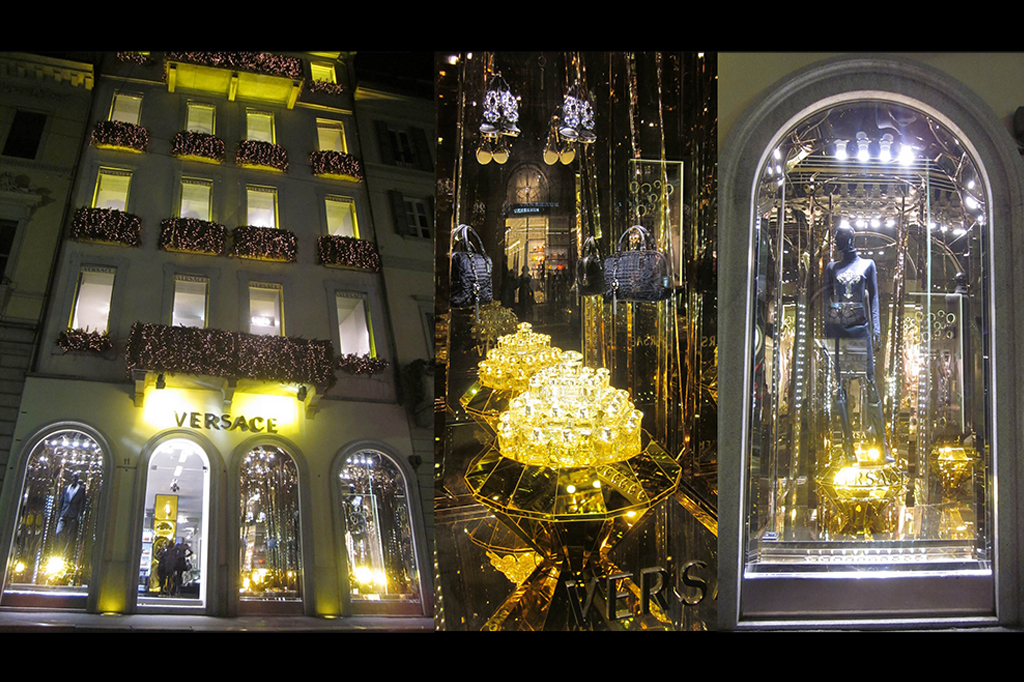 Vetrina Versace Natale 2012