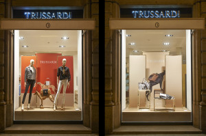 Vetrina Trussardi, piazza la scala, 2014