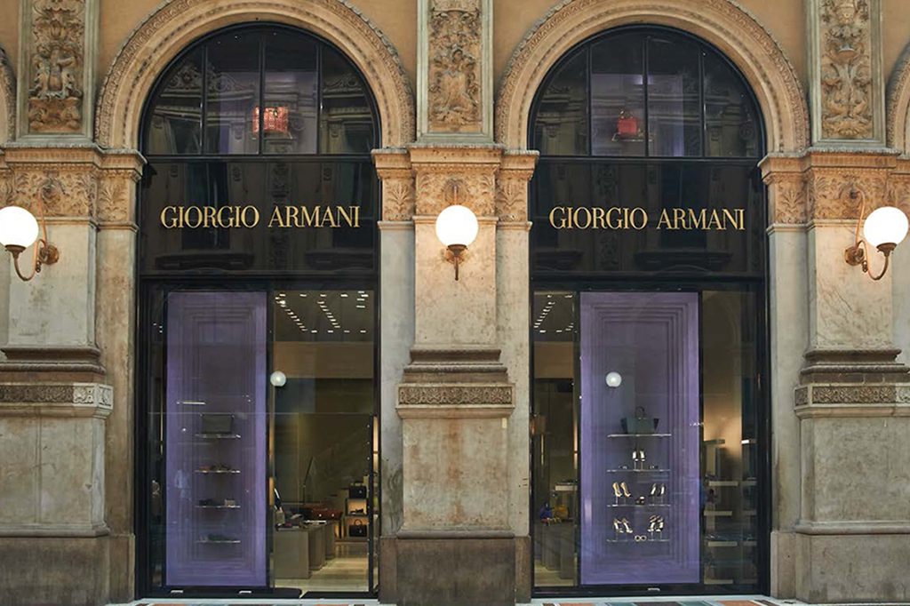 Giorgio Armani, vetrina primavera estate 2014