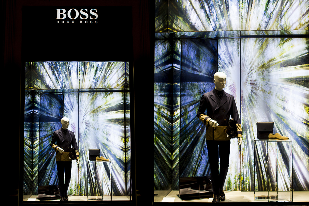 Vetrina Hugo Boss, Pitti 2015