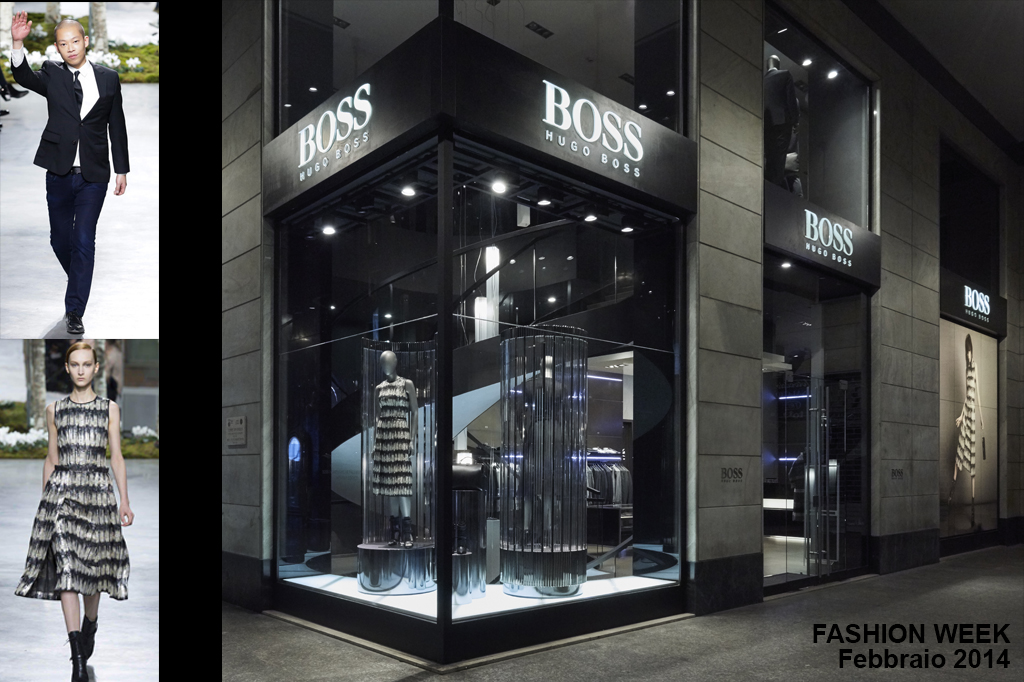 Hugo Boss, vetrina Fashion Week 2014